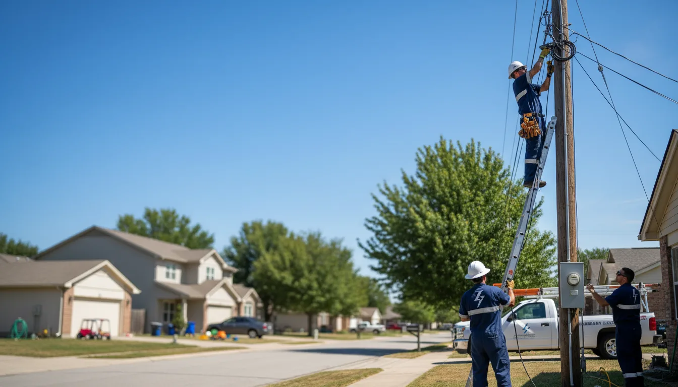 Residential electrician providing installation services in Karnes City, TX